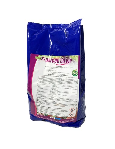 OxiCur 30 Rame WP 30% ossicloruro 1Kg per trattamenti delle piante no-patentino
