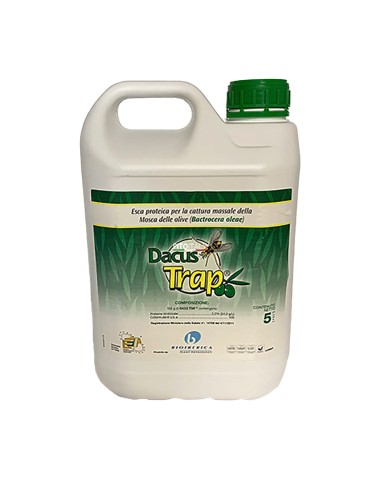 Dacus Trap 5 litri ricarica esca proteica per la cattura massale della Mosca delle olive