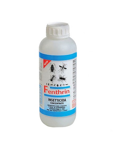 Fenthrin insetticida TRI-COMPONENTE contro zecche mosche e zanzare lt1