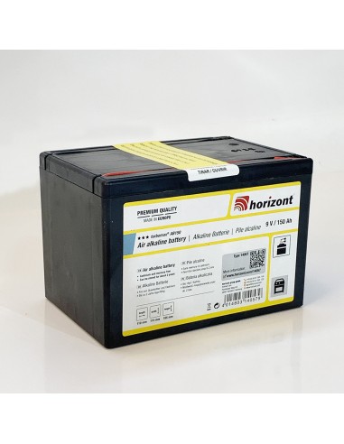 Batteria alcalina 9v 150Ah Horizont per elettrificatori o recinti elettrici