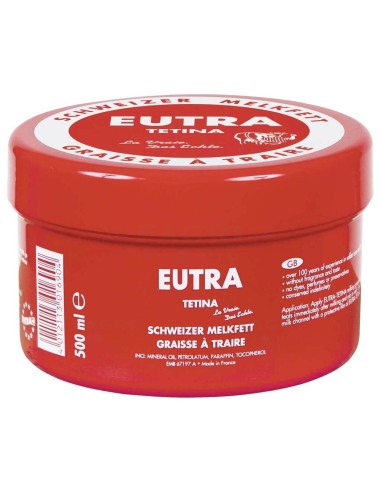 Eutra Tetina 500 gr crema in barattolo crema emolliente per mungitura svizzero