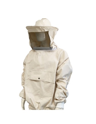Giacca per apicoltore in cotone con maschera tonda