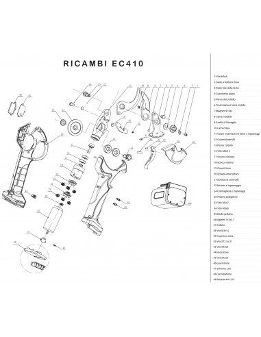 Ricambi forbici EC410