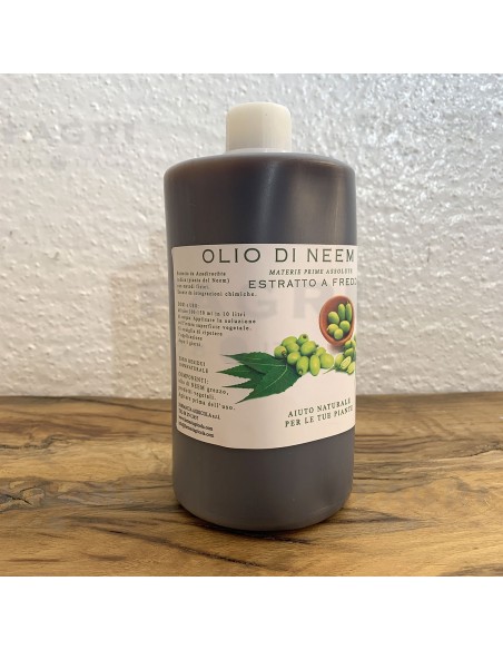 Olio di Neem lt 1 purezza 100% naturale 100% rimedio biologico contro  insetti delle piante idrosolubile