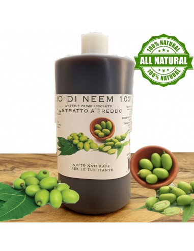 olio di neem 100% naturale grezzo puro per piante