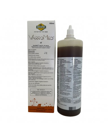 VarroMed 555 mlper la gestione della varroa in apicoltura liquido utilizzabile in regime biologico